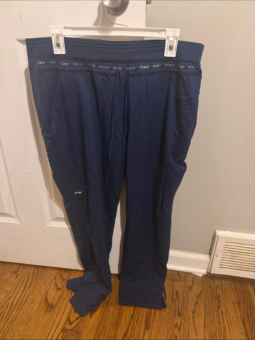 Grey's Anatomy Navy Drawstring Scrub Joggers with Pockets